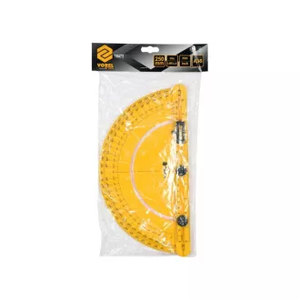 VOREL Protractor cu nivel cu bulă de aer 250 mm ABS