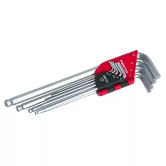   FESTA Set chei hexagonale cu cap sferic lung 9 piese 5-10 mm CrV
