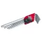 FESTA Set chei hexagonale cu cap sferic lung 9 piese 5-10 mm CrV