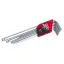 FESTA Set chei hexagonale cu cap sferic lung 9 piese 5-10 mm CrV