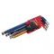 FESTA Set chei hexagonale cu cap sferic 9 piese 1,5-10 mm CrV