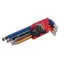 FESTA Set chei hexagonale cu cap sferic 9 piese 1,5-10 mm CrV
