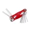 Set chei hexagonale FESTA 9 piese 1,5-6 mm pliabile, carcasa metalica
