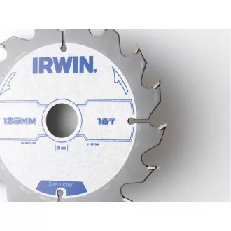 Pânză de ferăstrău IRWIN pentru lemn 125 x 20 mm / 16T