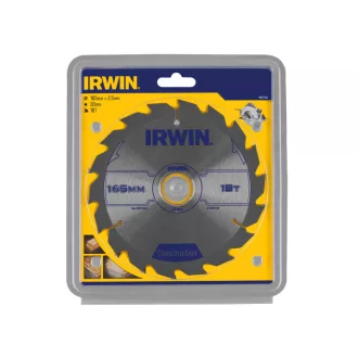 Pânză de ferăstrău IRWIN pentru lemn 165 x 30 mm / 18T