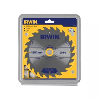 Pânză de ferăstrău IRWIN pentru lemn 190 x 30 mm / 24T