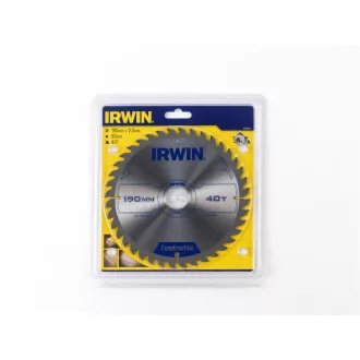 Pânză de ferăstrău IRWIN pentru lemn 190 x 30 mm / 40T