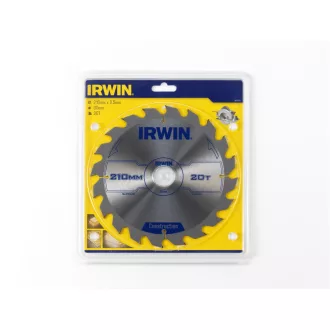 Pânză de ferăstrău IRWIN pentru lemn 210 x 30 mm / 20T