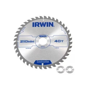 Pânză de ferăstrău IRWIN pentru lemn 210 x 30 mm / 40T