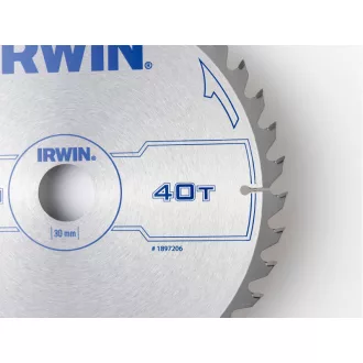 Pânză de ferăstrău IRWIN pentru lemn 230 x 30 mm / 40T