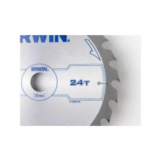 Pânză de ferăstrău IRWIN pentru lemn 250 x 30 mm / 24T