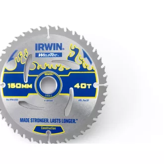 Pânză de ferăstrău IRWIN pentru lemn 150 x 20 mm / 40T