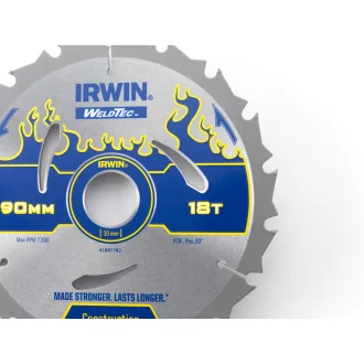 Pânză de ferăstrău IRWIN pentru lemn 190 x 30 mm / 18T