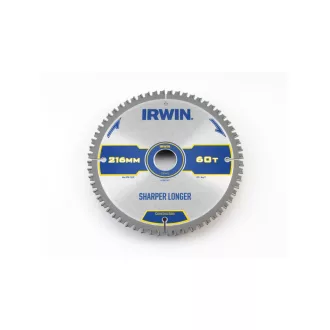 Pânză de ferăstrău IRWIN pentru lemn 216 x 30 mm / 60T