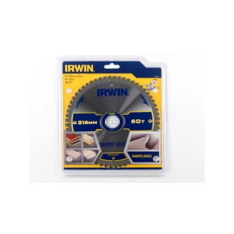 Pânză de ferăstrău IRWIN pentru lemn 216 x 30 mm / 60T