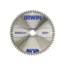 Pânză de ferăstrău IRWIN pentru lemn 250 x 30 mm / 60T