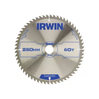 Pânză de ferăstrău IRWIN pentru lemn 250 x 30 mm / 60T