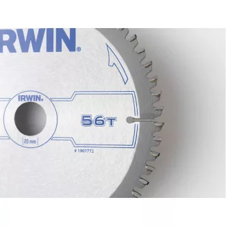   Pânză de ferăstrău IRWIN pentru aluminiu 160 x 20 mm / 56T
