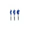 IRWIN Set de găurit lemn din 3 piese 100 mm Blue Groove 6x