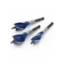 IRWIN Set de găurit lemn din 3 piese 100 mm Blue Groove 6x