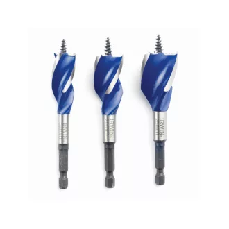IRWIN Set de găurit lemn din 3 piese 100 mm Blue Groove 6x