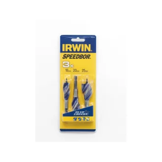 IRWIN Set de găurit lemn din 3 piese 100 mm Blue Groove 6x