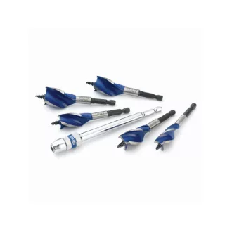 IRWIN Set burghiu lemn 5 piese Blue Groove 6x