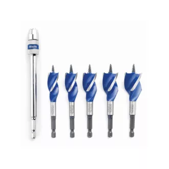 IRWIN Set burghiu lemn 5 piese Blue Groove 6x