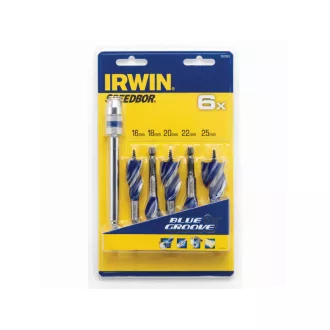 IRWIN Set burghiu lemn 5 piese Blue Groove 6x