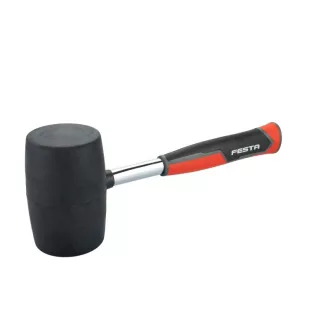 FESTA Ciocan cauciuc 1.000 g mâner metalic 90 mm