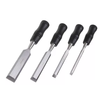 Set dălți pentru lemn cu mâner din plastic din 4 piese