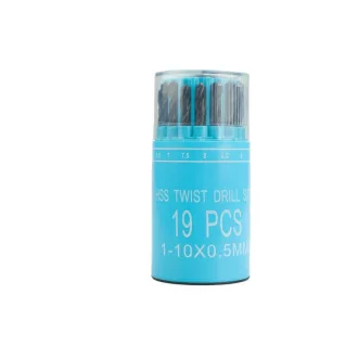 Set de burghie cu șuruburi HSS 19 piese 1,0-10,0 mm
