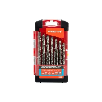 FESTA Set de burghie cu surub 19 piese 1.0-10.0 mm HSS-G