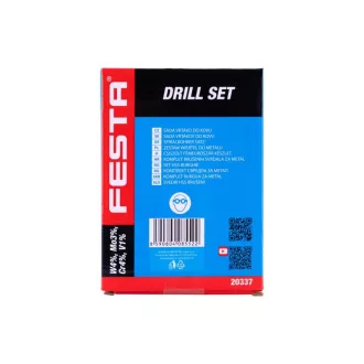 Set burghie FESTA melc 19 piese 1.0-10.0 mm HSS