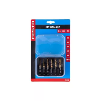 FESTA Set de burghie pentru filet M3 - M10 HSS Hex 6 piese