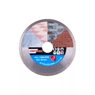  DIAMANT Disc de tăiere cu diamant 115 x 1,8 x 5,0 x 22,2 mm continuu