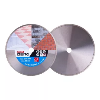   DIAMANT Disc de tăiere cu diamant 230 x 2,4 x 5,0 x 22,2 mm continuu