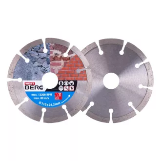   DIAMANT Disc de tăiere cu diamant 115 x 1,8 x 7,0 x 22,2 mm segmentat
