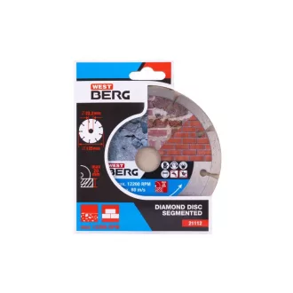   DIAMANT Disc de tăiere cu diamant 125 x 2,0 x 7,0 x 22,2 mm segmentat