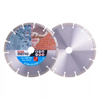   DIAMANT Disc de tăiere cu diamant 180 x 2,3 x 7,0 x 22,2 mm segmentat
