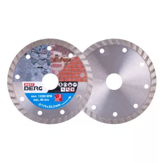   DIAMANT Disc de tăiere cu diamant 115 x 1,8 x 7,0 x 22,2 mm turbo