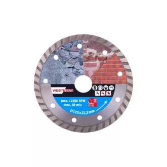   DIAMANT Disc de tăiere cu diamant 125 x 2,0 x 7,0 x 22,2 mm turbo