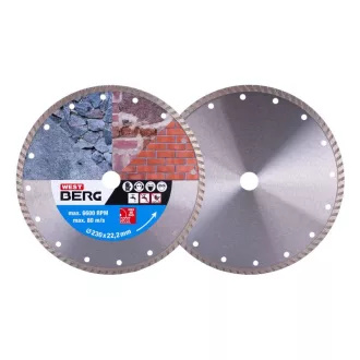   DIAMANT Disc de tăiere cu diamant 230 x 2,4 x 7,0 x 22,2 mm turbo