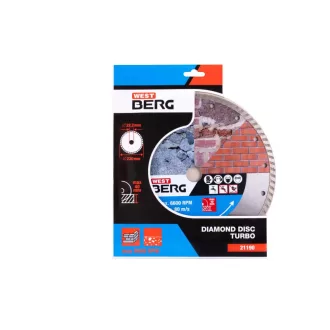   DIAMANT Disc de tăiere cu diamant 230 x 2,4 x 7,0 x 22,2 mm turbo
