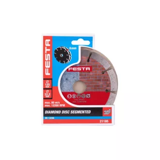  Disc de tăiere cu diamant FESTA dublu 125 x 6,0 x 22,2 mm segmentat