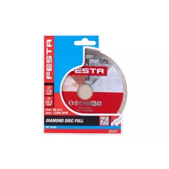   Disc de tăiere cu diamant FESTA 115 x 2,0 x 22,2 mm continuu