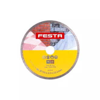   Disc de tăiere cu diamant FESTA 150 x 2,6 x 22,2 mm continuu