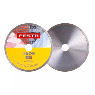   Disc de tăiere cu diamant FESTA 150 x 2,6 x 22,2 mm continuu