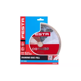   Disc de tăiere cu diamant FESTA 180 x 2,4 x 25,4 mm continuu