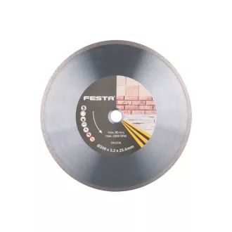   Disc de tăiere cu diamant FESTA 300 x 3,5 x 25,4 mm continuu